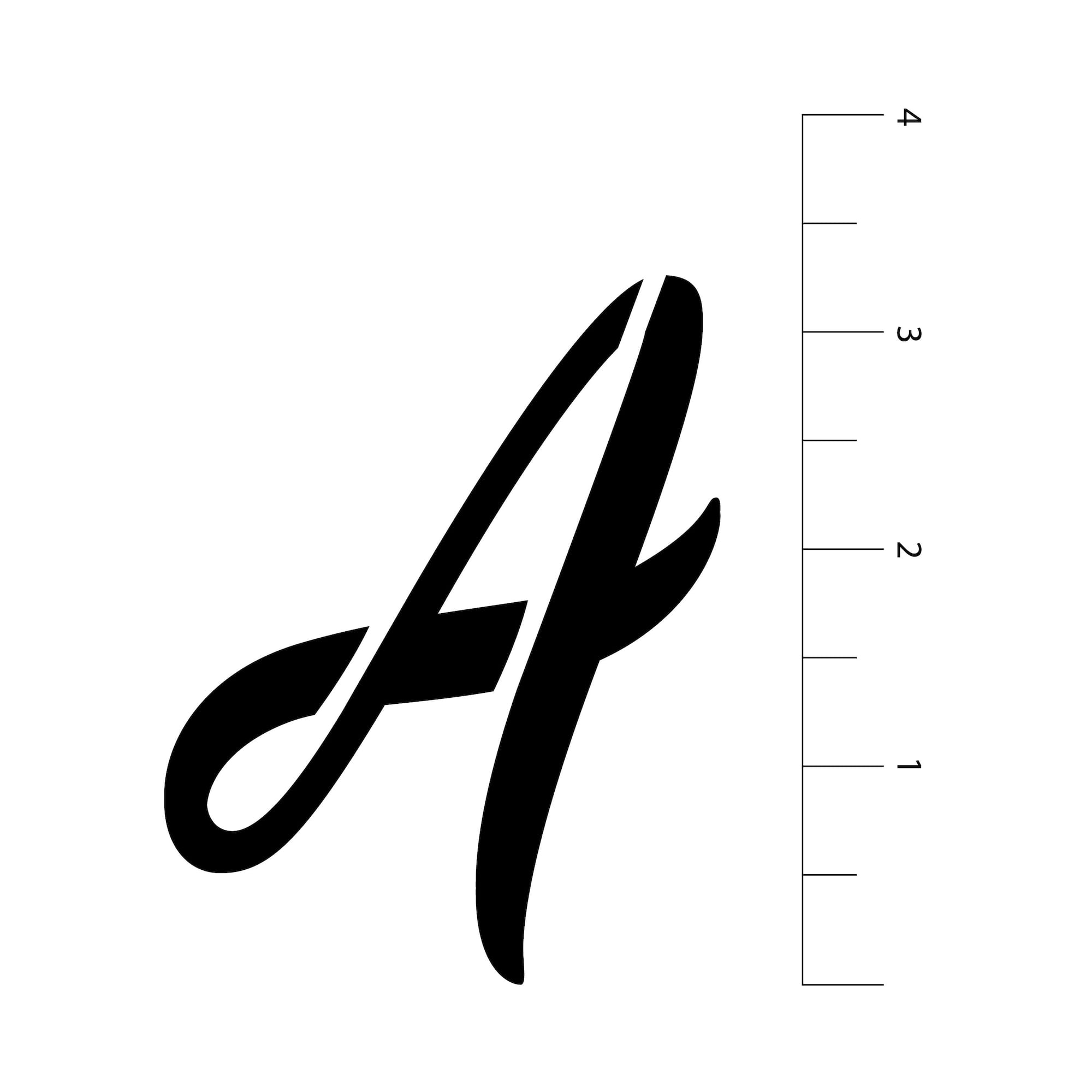 3" Cursive Alphabet Stencils by Craft Smart®